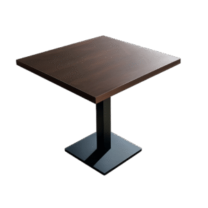 Kavinės stalas Alfa Melamine su LMDF stalviršiu 80×80