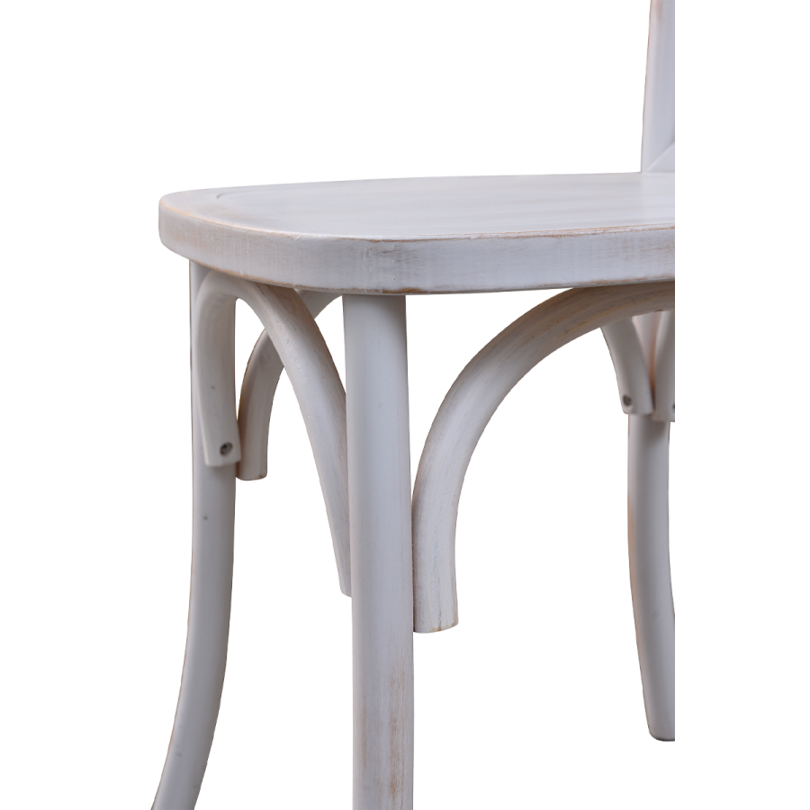 medinė vestuvinė kėdė detalė
