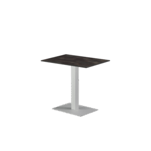 Kavinės stalas Alfa su baltu 40×55 cm pagrindu ir HPL stalviršiu