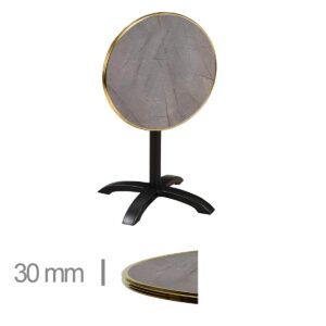 Horeca Terrastafel Opklapbaar Rond Met Messing Rand WERZALIT DIA O60cm 1200x1200