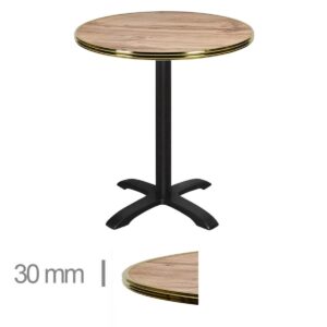 Horeca Terrastafel Rond Met Messing Rand Werzalit Pony 70 Cm A 8001 1200x1200