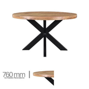 Stalas ZIGGY ROUND iš mango medienos