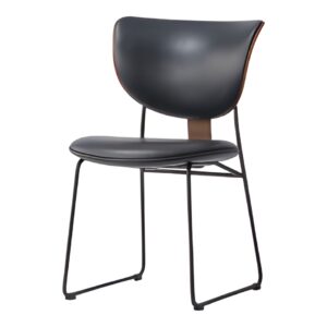 Kėdė Slick metalo rėmu  paminkštinta