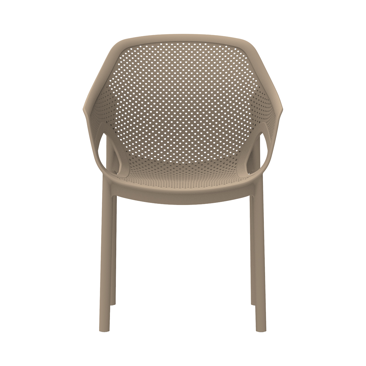 Plastikinė kėdė Aero smėlio spalvos - detalė 1
