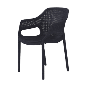 Plastikinė kėdė Aero juodos spalvos
