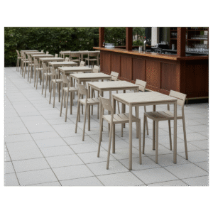 Plastikinė baro kėdė Capri Bar smėlio spalvos - detalė 5