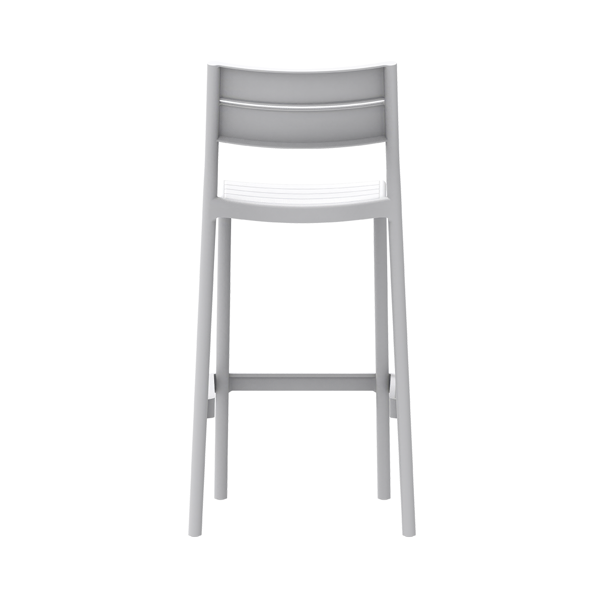 Plastikinė baro kėdė Capri Bar šviesiai pilka - detalė 3