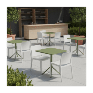 Plastikinė kėdė Vento baltos spalvos - detalė 4