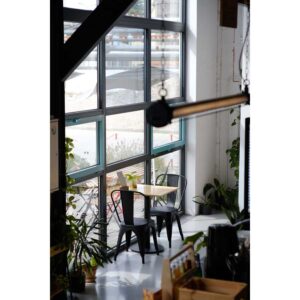 Industrinė metalinė kėdė Paris Grand Juoda