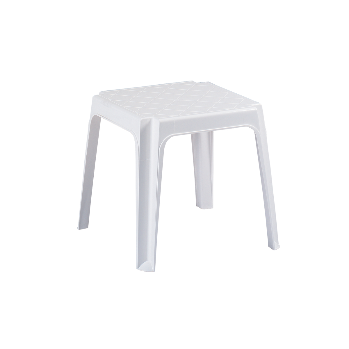 Plastikinis lauko staliukas Sandy (baltas)